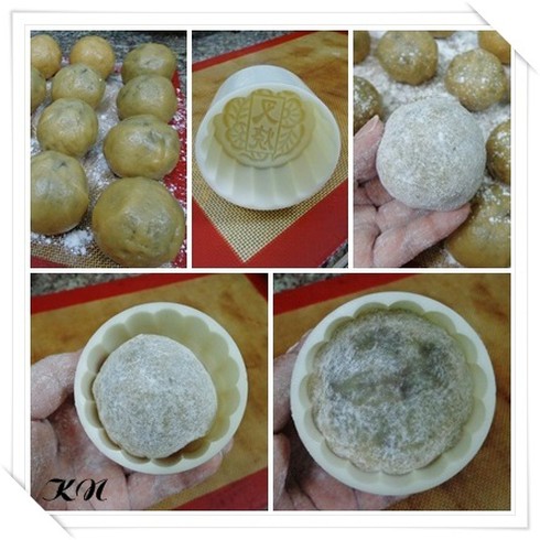 Cách làm bánh Trung thu handmade nhân đậu xanh cực đơn giản - ảnh 3