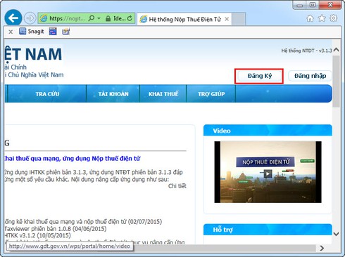 Hướng dẫn Đăng ký và Nộp thuế điện tử - ảnh 1