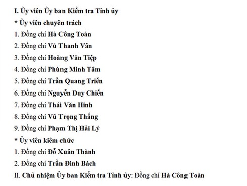 Danh sách Ủy viên BCH Đảng bộ tỉnh Thái Bình khóa XIX, nhiệm kỳ 2015 - 2020 - ảnh 3