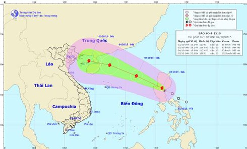 Tin bão số 4 mới nhất tối 2/10: Có khả năng mạnh lên cấp 11, giật cấp 13-14 - ảnh 1