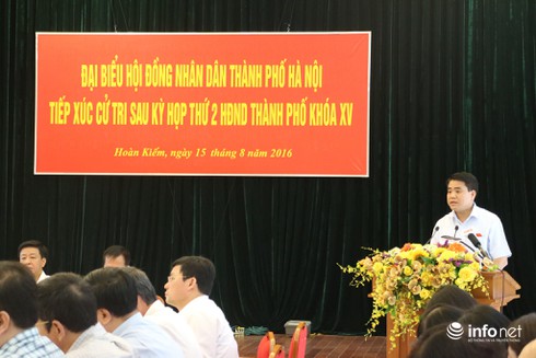 Đoàn đại biểu HĐND TP Hà Nội tiếp xúc 200 cử tri quận Hoàn Kiếm - ảnh 2