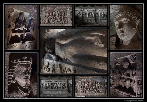 Chùa hang hùng vĩ ẩn sâu trong rừng rậm Ấn Độ - ảnh 17