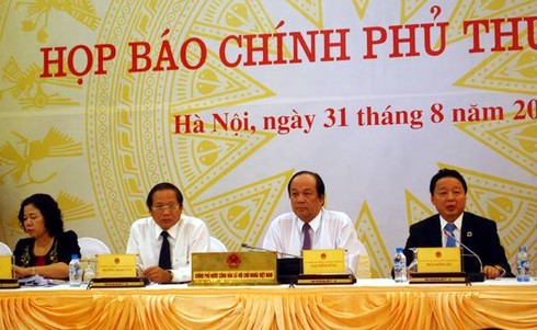 Nội dung họp báo Chính phủ thường kỳ tháng 8/2016 - ảnh 1