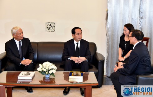Chủ tịch nước Trần Đại Quang viếng Nhà Vua Thái Lan Bhumibol Adulyadej - ảnh 3