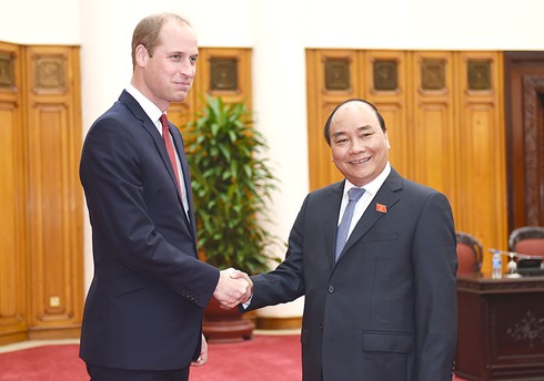 Thủ tướng tiếp Công tước xứ Cambridge, Hoàng tử Anh William - ảnh 1