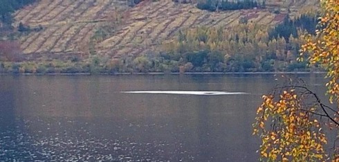 Bức ảnh cho thấy quái vật vui đùa dưới hồ Loch Ness? - ảnh 1