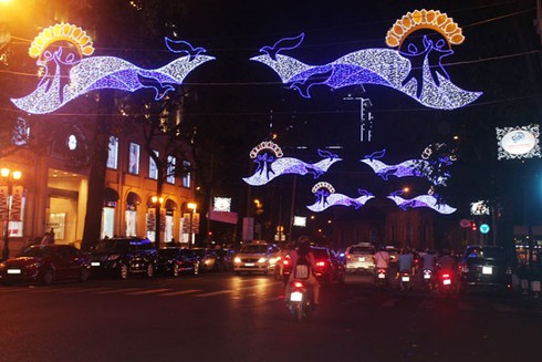 TP.HCM: Đường phố lung linh sắc màu đón Noel và năm mới - ảnh 3