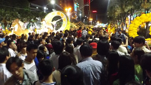 Khai trương đường hoa: Mướt mồ hôi ngắm… người! - ảnh 1