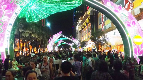 Khai trương đường hoa: Mướt mồ hôi ngắm… người! - ảnh 9