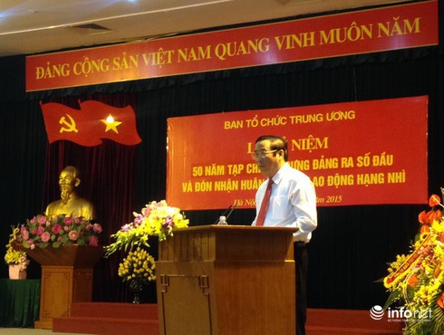 Tạp chí Xây dựng Đảng kỷ niệm 50 năm ngày ra số đầu - ảnh 1