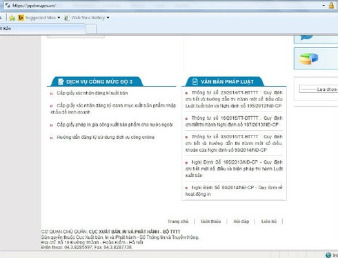 Cục Xuất bản In và Phát hành cung cấp 3 dịch vụ công trực tuyến mức 3 - ảnh 1