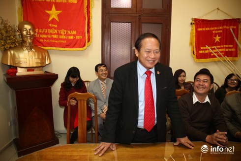 Thứ trưởng Trương Minh Tuấn chúc tết Báo Bưu điện Việt Nam - ảnh 1