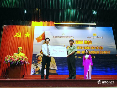 Đưa thông tin chủ quyền biển, đảo đến lực lượng Cảnh vệ tại Hà Nội - ảnh 2