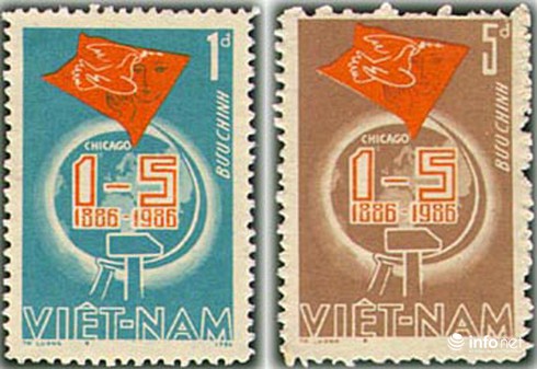 Dấu ấn Ngày Quốc tế Lao động 1/5 trên tem bưu chính - ảnh 3