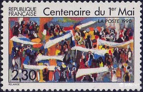 Dấu ấn Ngày Quốc tế Lao động 1/5 trên tem bưu chính - ảnh 1