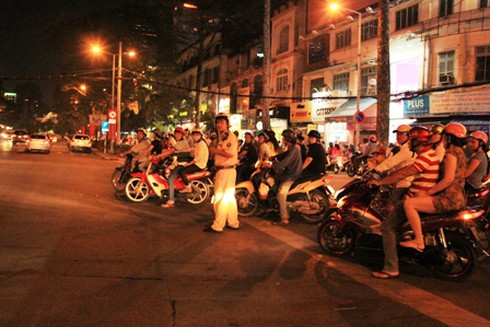 Người Sài Gòn háo hức xem pháo hoa đêm 30/4 - ảnh 4