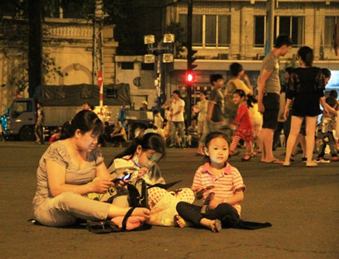 Người Sài Gòn háo hức xem pháo hoa đêm 30/4 - ảnh 10