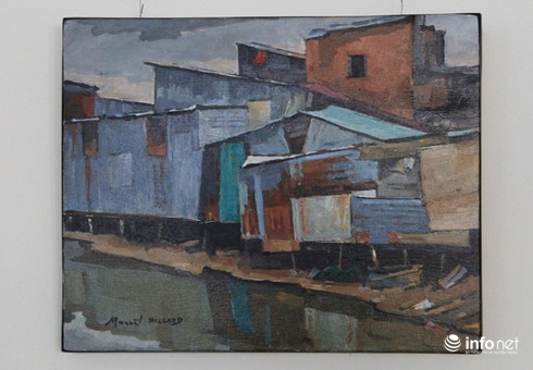 Nhà xập xệ mấp mé kênh Sài Gòn dưới con mắt họa sĩ nước ngoài - ảnh 4