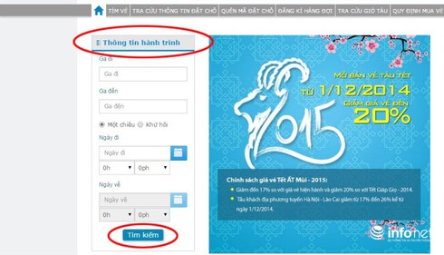 Cách mua vé tàu Tết qua mạng Internet - ảnh 2