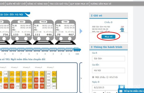 Cách mua vé tàu Tết qua mạng Internet - ảnh 6