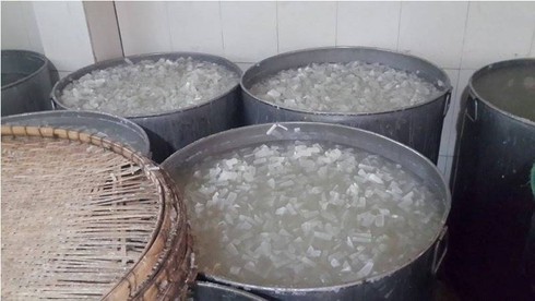 Lò sản xuất mứt bí đao dùng chất tẩy trắng - ảnh 1