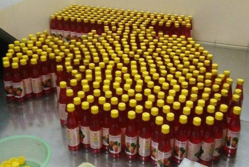 Phát hiện gần 500kg hóa chất dùng sản xuất sirô