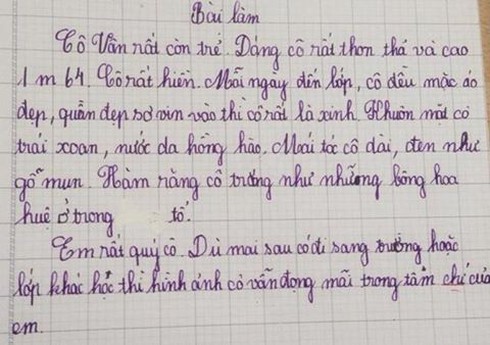 Thú vị bài văn miêu tả cô giáo của học sinh lớp 5 - ảnh 1