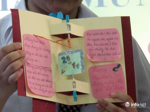 Xúc động những tấm thiệp handmade tri ân thầy cô - ảnh 5