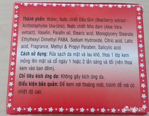 Giật mình với hàng loạt kem ngừa mụn, trắng da chứa chất