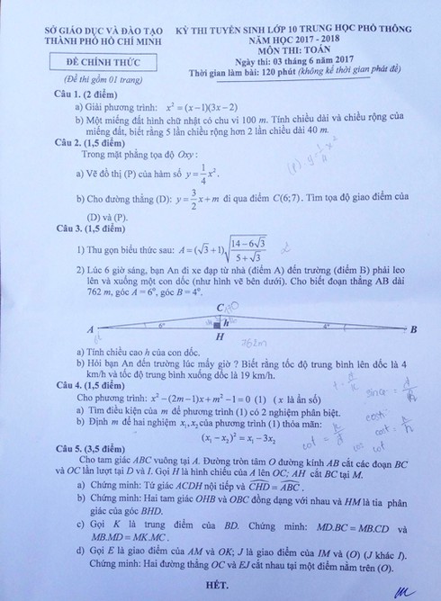Thi lớp 10 tại TP.HCM: Thí sinh than đề Toán quá khó - ảnh 2