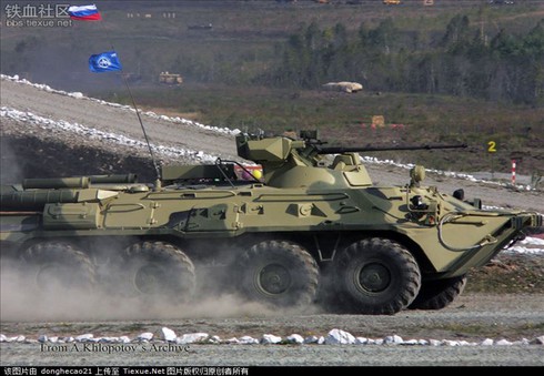 'Cú bắn' của xe bọc thép BTR-82A đã vượt khỏi biên giới Nga - ảnh 2