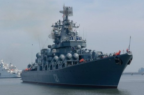 Tuần dương hạm tên lửa Moscow hỗ trợ không quân Nga tại Syria - ảnh 2