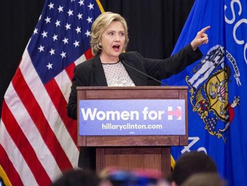 Chiến dịch tranh cử Tổng thống Mỹ: Hilary Clinton dẫn đầu đảng Dân chủ - ảnh 1