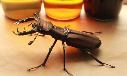 Ngắm những con vật tuyệt đẹp làm từ mảnh ghép phế liệu - ảnh 10