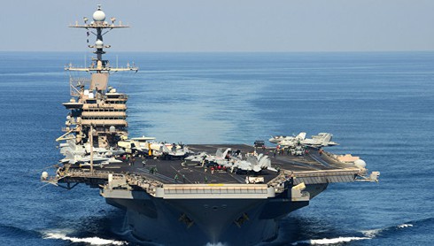 Tàu sân bay Mỹ đang