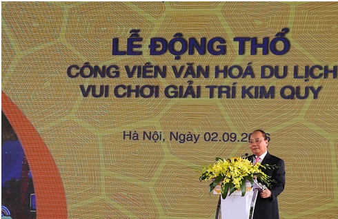 Lễ Động thổ dự án công viên Kim Quy tại Hà Nội - ảnh 1