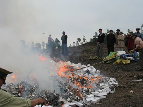 Đà Nẵng: Tiêu hủy thuốc lá lậu, thuốc lá giả trị giá 1,7 tỉ đồng - ảnh 1