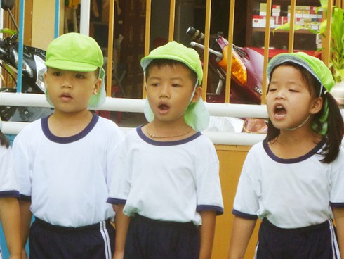 Ngộ nghĩnh kiểu giáo dục Nhật ở trường mầm non Việt - ảnh 2