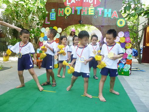 Ngộ nghĩnh kiểu giáo dục Nhật ở trường mầm non Việt - ảnh 27