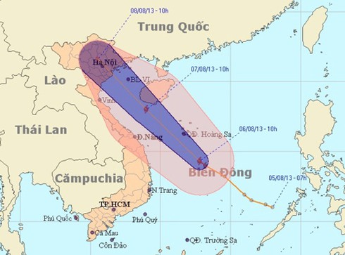 32 tàu cá xin vào đảo Hải Nam tránh bão số 6 - ảnh 1