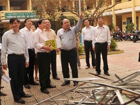Đà Nẵng: Nhiều trường học thiệt hại nặng sau bão số 11 - ảnh 18