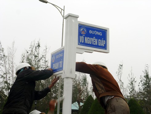 Đà Nẵng chính thức lắp bảng tên đường Võ Nguyên Giáp - ảnh 2