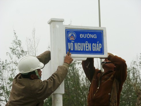 Đà Nẵng chính thức lắp bảng tên đường Võ Nguyên Giáp - ảnh 8
