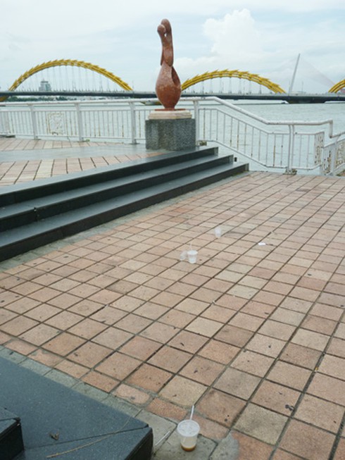 Vườn tượng ở “phòng khách” Đà Nẵng đầy rác! - ảnh 11