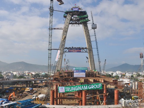 Đà Nẵng: Hợp long trụ tháp nút giao thông khác mức Ngã ba Huế - ảnh 4