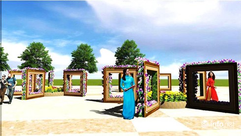 Đà Nẵng: Đặc sắc “vườn hoa” Bạch Đằng đón Tết Ất Mùi 2015 - ảnh 3