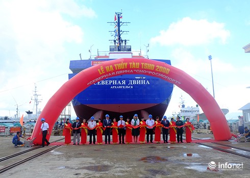 Đà Nẵng: Hạ thủy tàu hút bùn chuyên dụng hiện đại xuất khẩu qua Nga - ảnh 1