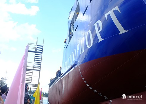 Đà Nẵng: Hạ thủy tàu hút bùn chuyên dụng hiện đại xuất khẩu qua Nga - ảnh 2