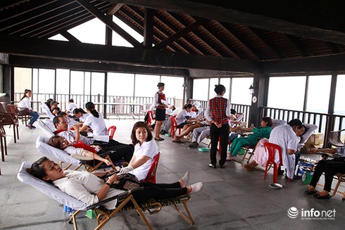 Hiến gần 250 đơn vị máu trong ngày hội “Những giọt máu hồng Bà Nà Hills 2016