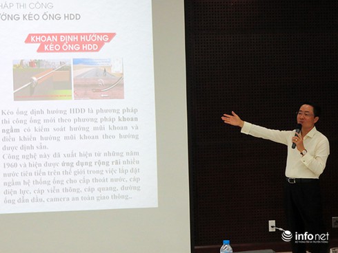 Đà Nẵng tiếp cận công nghệ làm ống ngầm không cần đào đường - ảnh 1